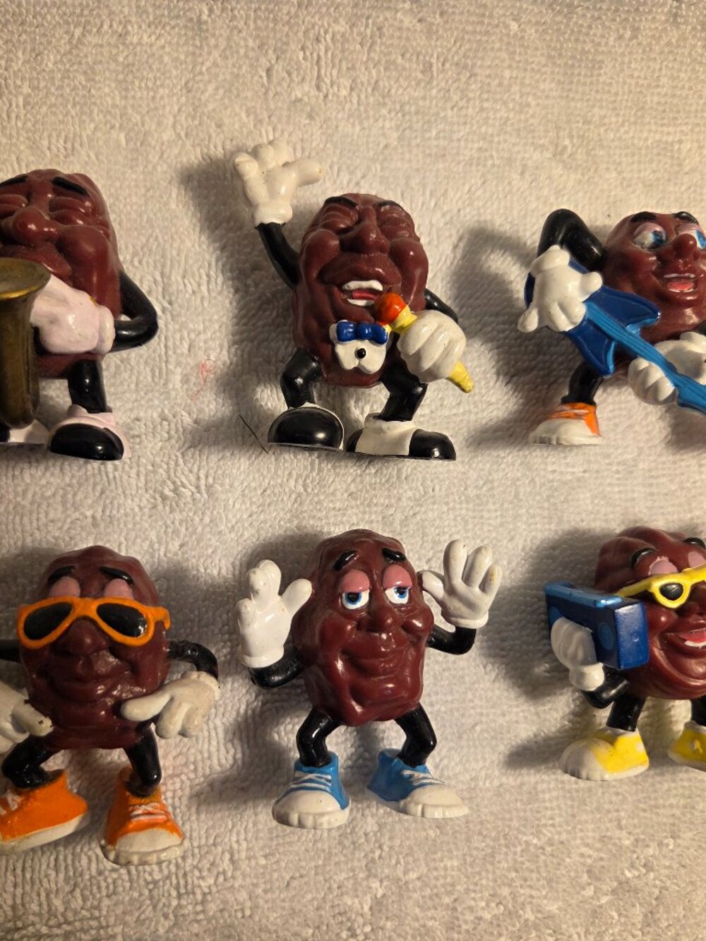 California Raisins Figures 1987/88 Lot of 6 by Applause